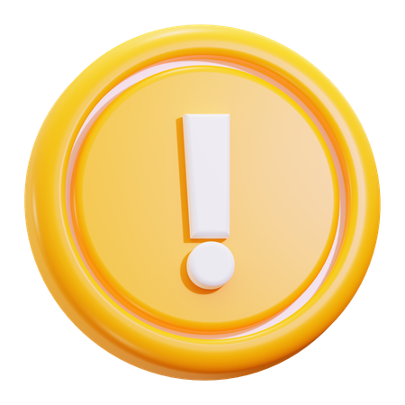 Advertencia de precaución  3D Icon