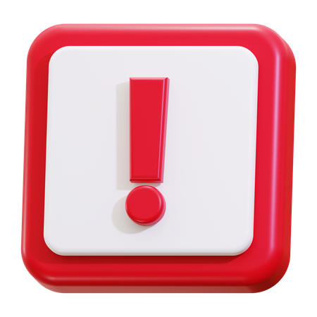 Advertencia de precaución  3D Icon
