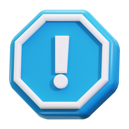 Advertencia de precaución  3D Icon