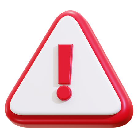 Advertencia de precaución  3D Icon