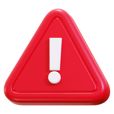 Advertencia de precaución  3D Icon