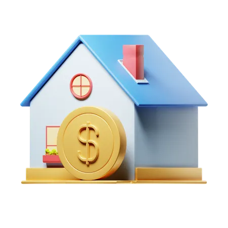 Precio de la vivienda  3D Icon