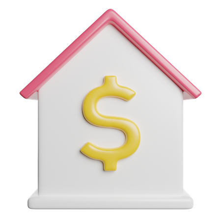 Precio de la vivienda  3D Icon