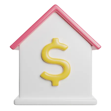 Precio de la vivienda  3D Icon