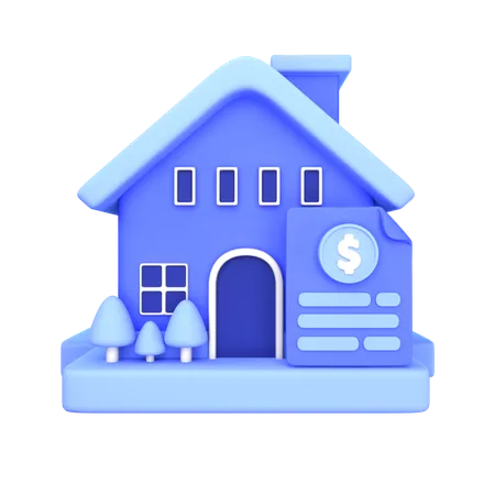 Precio de la vivienda  3D Icon