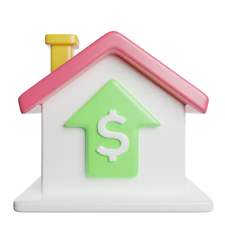 Precio de la vivienda sube  3D Icon