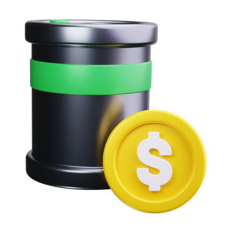 Precio del petróleo  3D Icon