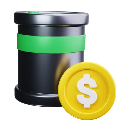 Precio del petróleo  3D Icon