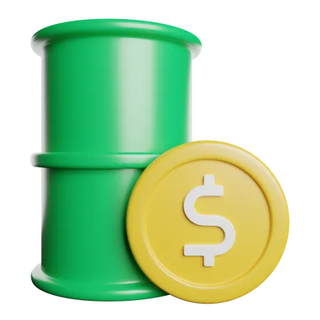 Precio del petróleo  3D Icon