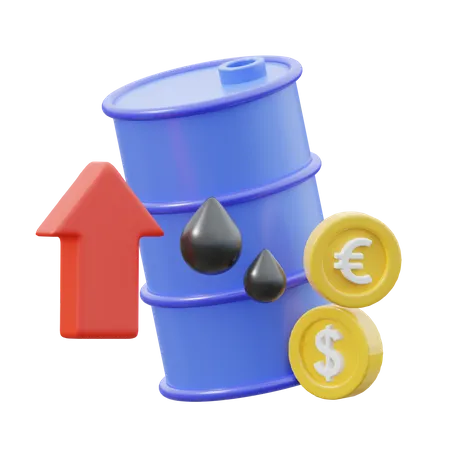 El precio del petróleo sube  3D Icon