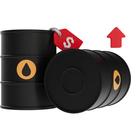 El precio del petróleo sube  3D Icon