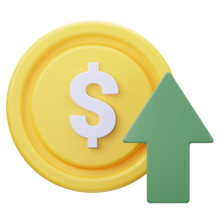 Precio del dolar sube  3D Icon