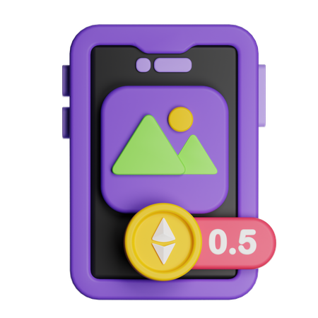 Precio mínimo nft  3D Icon