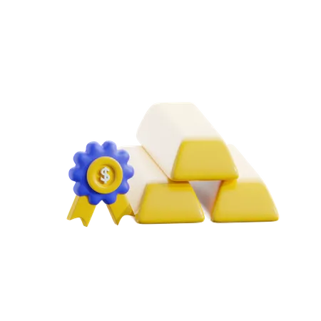 Precio de oro  3D Icon