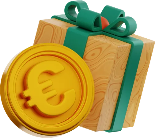 Precio de regalo en euros  3D Icon