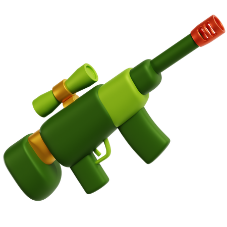 Precision Military Sniper Rifle  3D Icon
