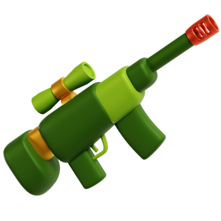 Precision Military Sniper Rifle  3D Icon