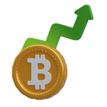 Preço do bitcoin  3D Icon