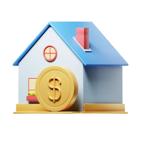 Preço da casa  3D Icon