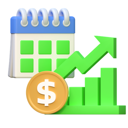 Preço do investimento em dólar subiu  3D Icon