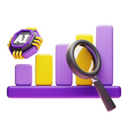 예측 분석  3D Icon