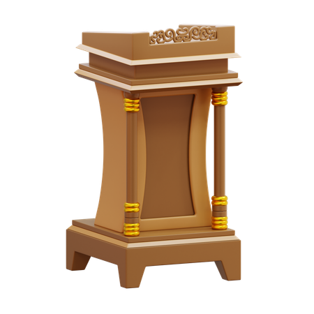 Predigt-Podium  3D Icon