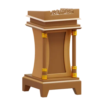 Predigt-Podium  3D Icon