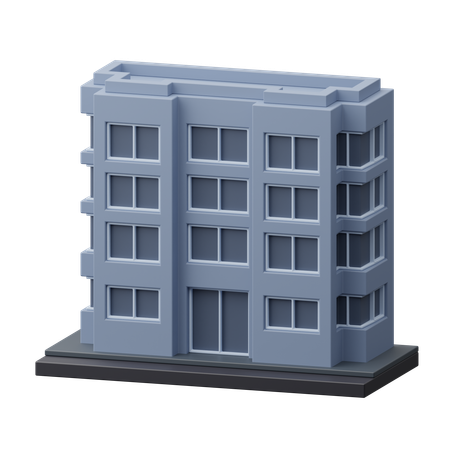 Prédio de apartamentos  3D Icon