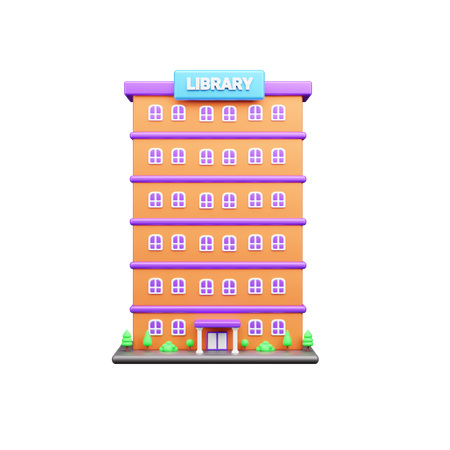Prédio da biblioteca 3D Icon