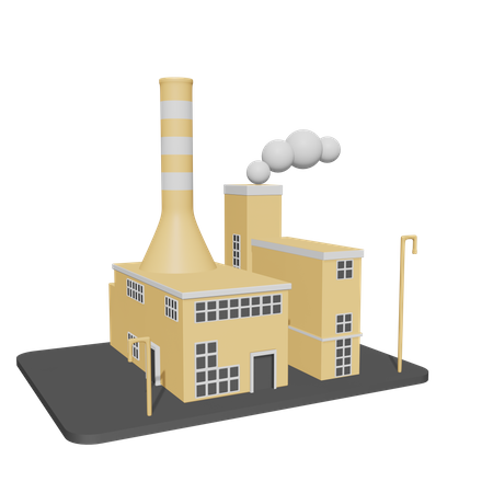 Prédio da fábrica  3D Icon