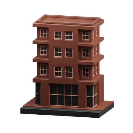 Prédio de apartamentos  3D Icon