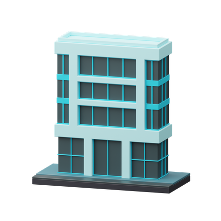 Prédio comercial  3D Icon