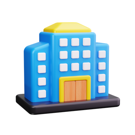 Prédio comercial  3D Icon