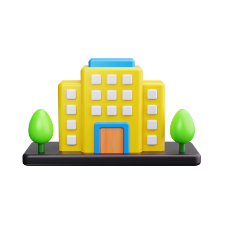 Prédio comercial  3D Icon