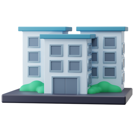 Prédio de escritórios  3D Icon