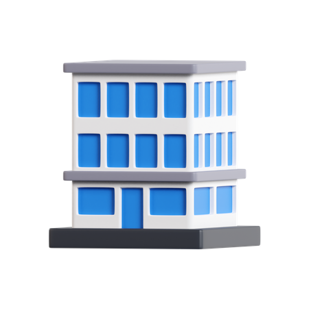 Prédio comercial  3D Icon