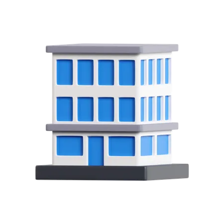 Prédio comercial  3D Icon