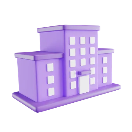 Prédio comercial  3D Icon