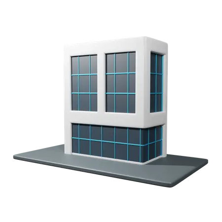 Prédio comercial  3D Icon