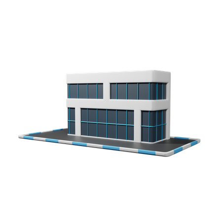 Prédio comercial  3D Icon