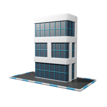 Prédio comercial  3D Icon