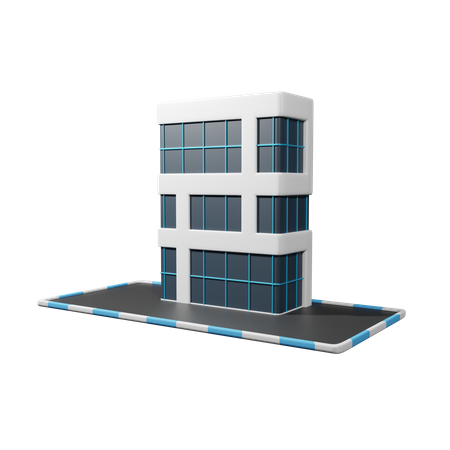 Prédio comercial  3D Icon