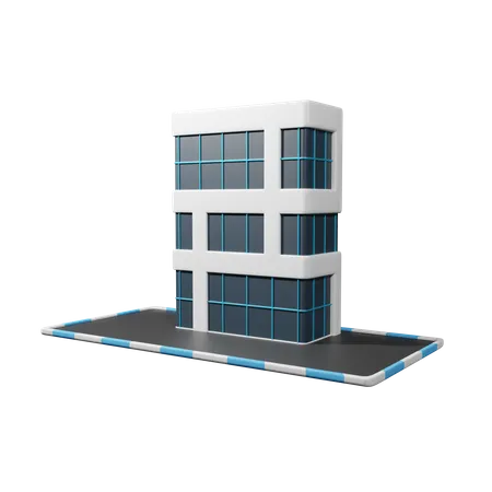 Prédio comercial  3D Icon