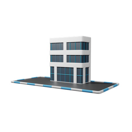 Prédio comercial  3D Icon