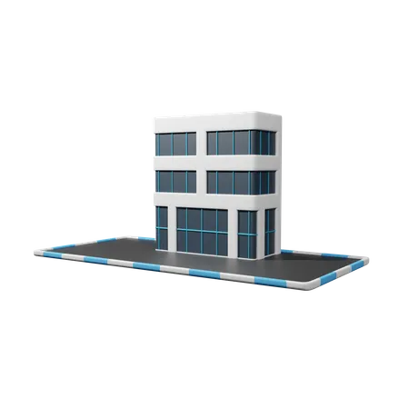 Prédio comercial  3D Icon