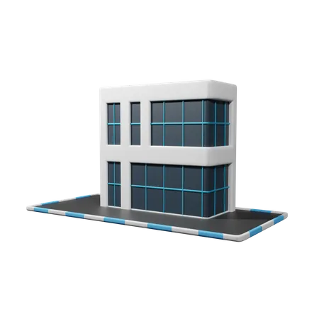 Prédio comercial  3D Icon