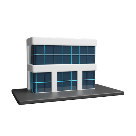 Prédio comercial  3D Icon