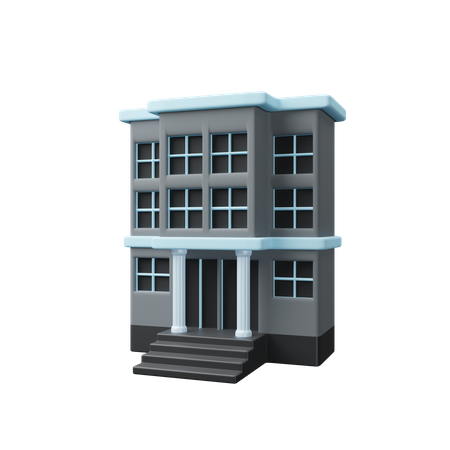 Prédio comercial  3D Icon