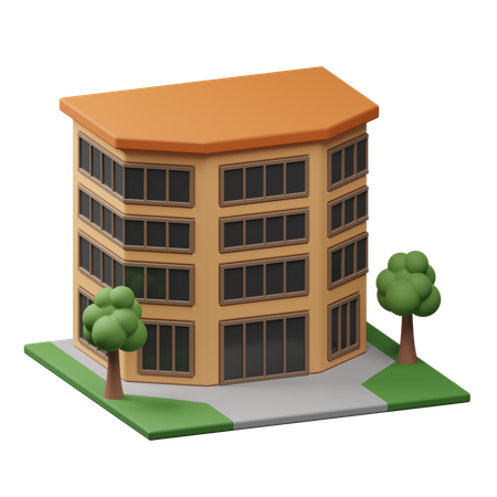 Prédio do shopping  3D Icon
