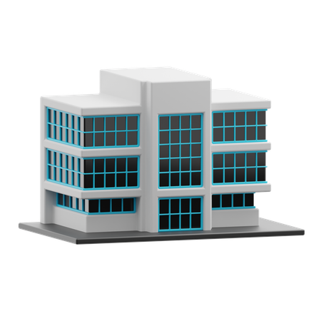 Edifício escolar  3D Icon